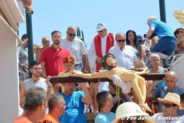 Misa y procesión terrestre-marítima de la playa de Ojos de Garza (Foto TA)